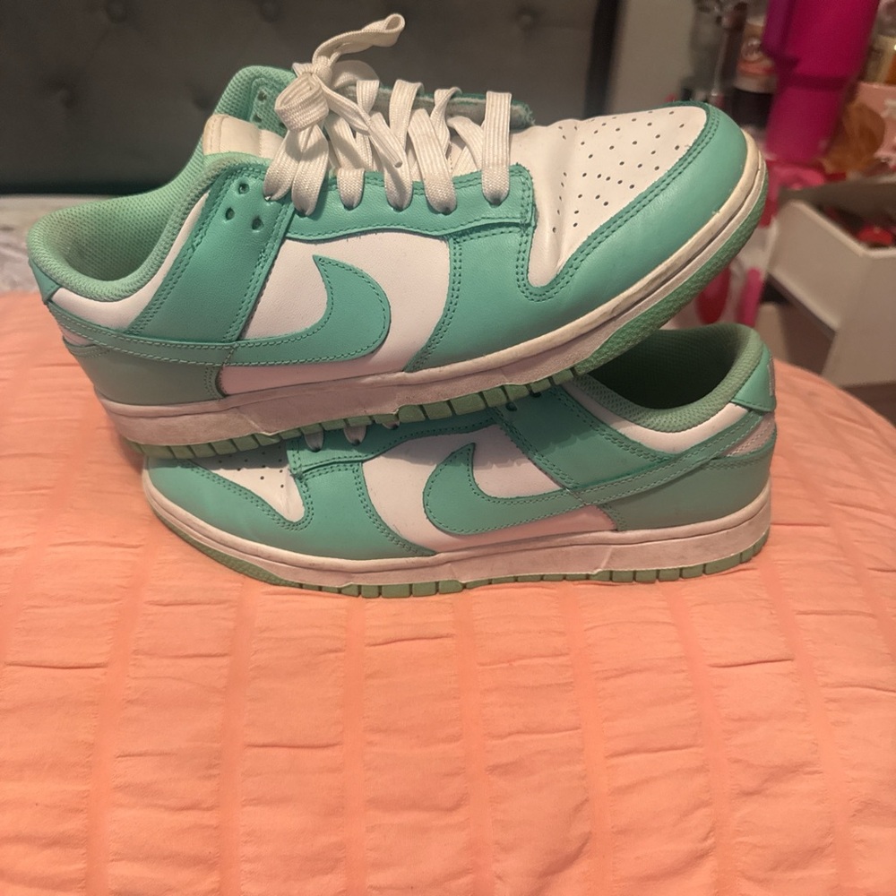 Nike Aqua and White Sneakers
